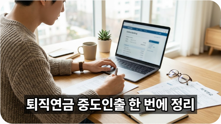 퇴직연금 중도인출 조건과 신청 절차 총정리