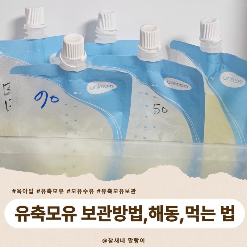 유축모유 보관기간 냉동 해동 방법부터 먹는 법! 이렇게해요