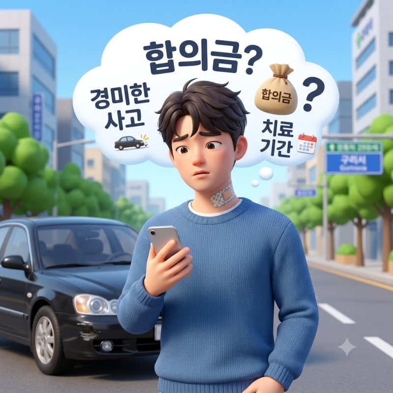 경미한 교통사고 합의금, 치료 오래 받으면 진짜 많이 받을까? (2주 진단 대인배상 합의 전 필....