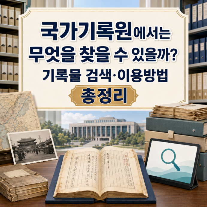 국가기록원에서는 무엇을 찾을 수 있을까? 기록물 검색 이용방법