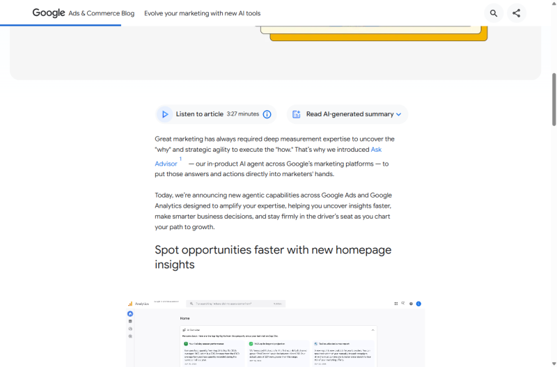 Google Ads·Analytics AI 업데이트, ‘인사이트’와 ‘승인’을 분리하는 실무법