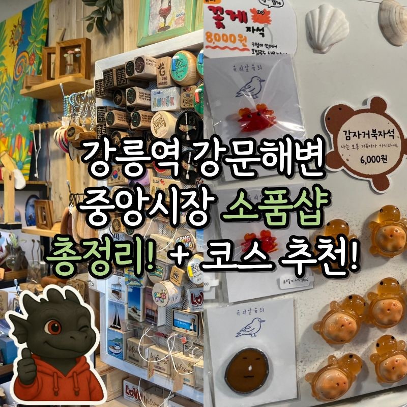 [강릉 가볼만한 곳] 내돈내산 강릉역 강문해변 중앙시장 소품샵 / 편집샵 모음 + 코스 추천!
