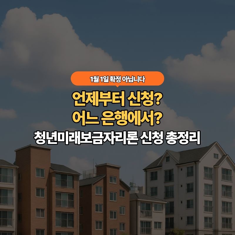 청년미래보금자리론 신청 언제부터? 출시일·은행·준비서류 총정리