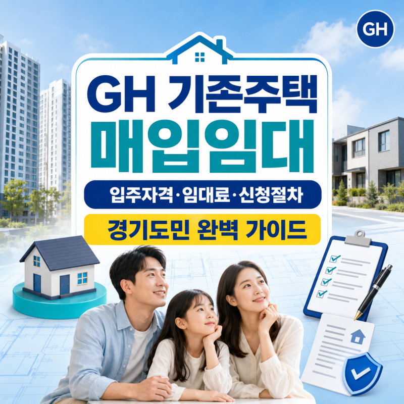 GH 기존주택 매입임대란 무엇일까? : 입주자격부터 임대료, 신청절차까지 경기도민을 위한 상....