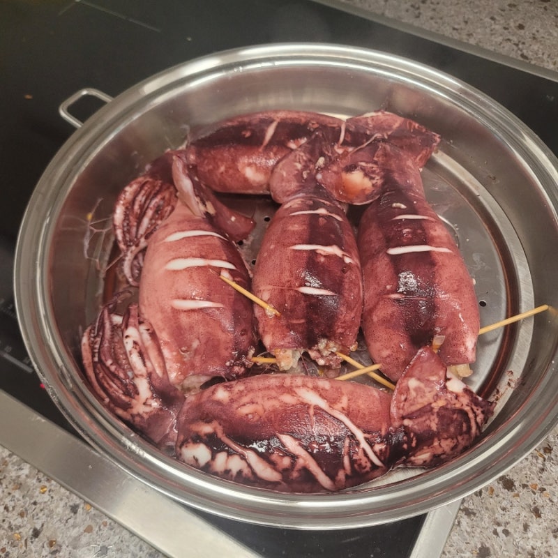 농라 농라에프 오징어 구매 후기 오징어순대 만드는법