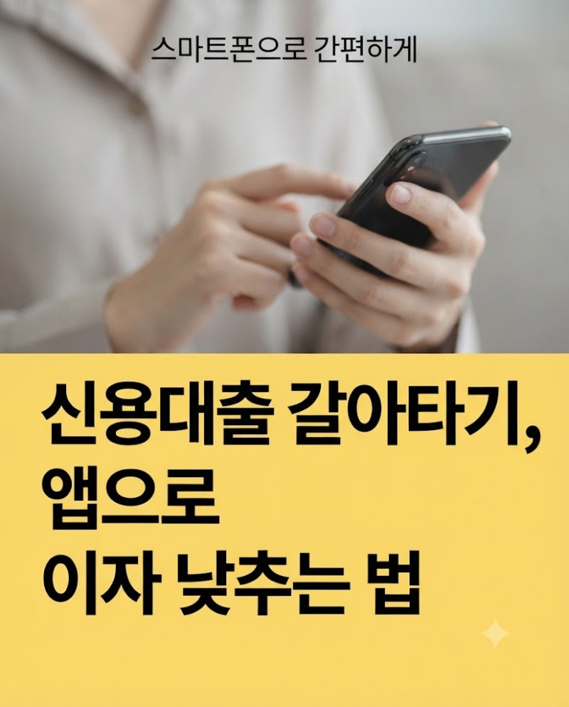 신용대출 갈아타기, 앱으로 이자 낮추는 법 — 대환대출 절차·주의