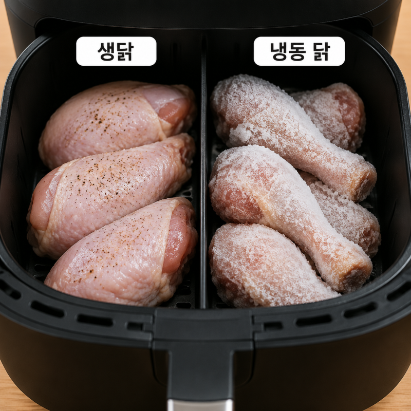 에어프라이어 치킨 시간 온도, 냉동·생닭 차이는 여기서 갈립니다