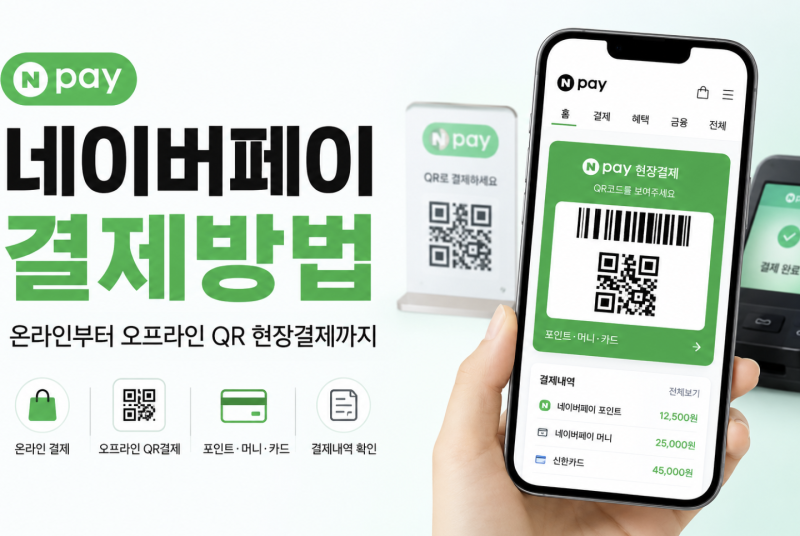 네이버페이 결제방법 온라인부터 오프라인 QR 현장결제까지 총정리