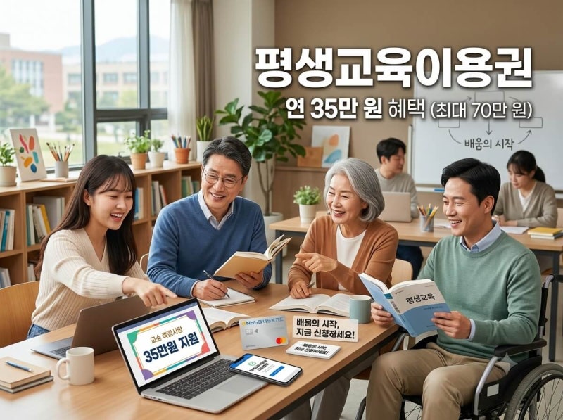 2026 평생교육이용권(바우처) 신청 자격·지원금·사용처 총정리