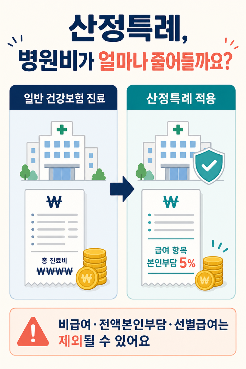 산정특례란? 암·뇌혈관·심장질환 병원비와 적용기간 총정리
