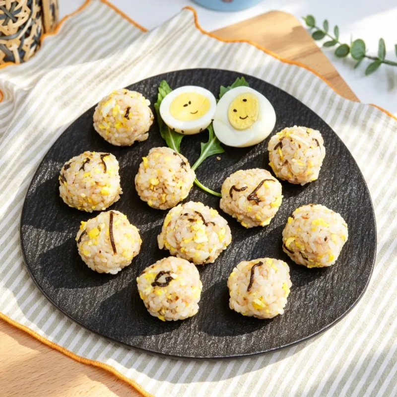 바쁜 아침 10분컷! 참치 시오콘부 주먹밥 만들기 레시피 보관