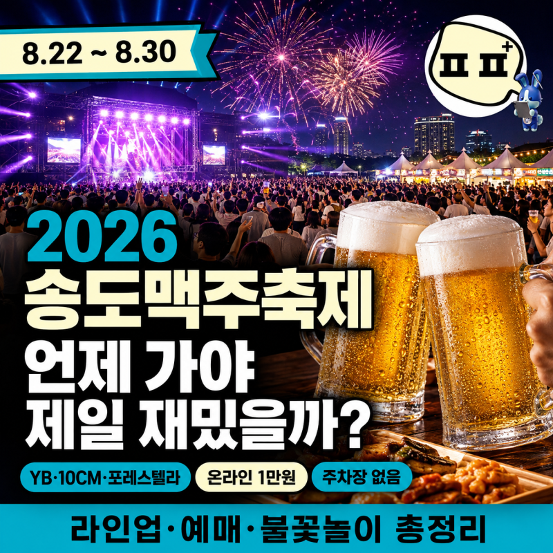 2026 Songdo Beer Festival: How to Buy Tickets, Performer Lineup, Best Spots, Parking, and Transportation Guide!