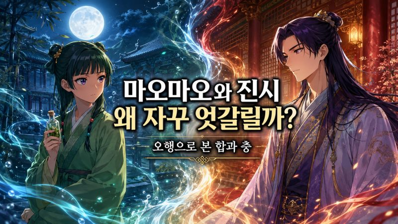 마오마오와 진시는 왜 자꾸 엇갈릴까? 오행으로 본 두 사람의 합과 충