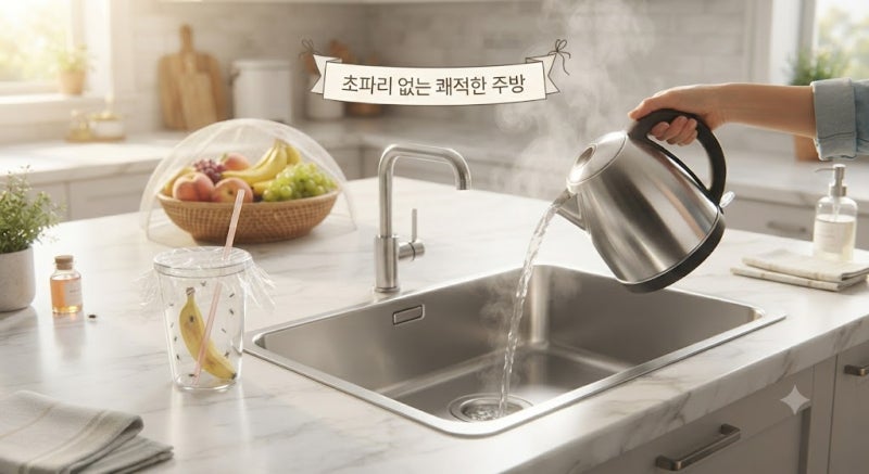 여름철 초파리 없애는 확실한 방법, 5분 완성 트랩과 배수구 관리 꿀팁