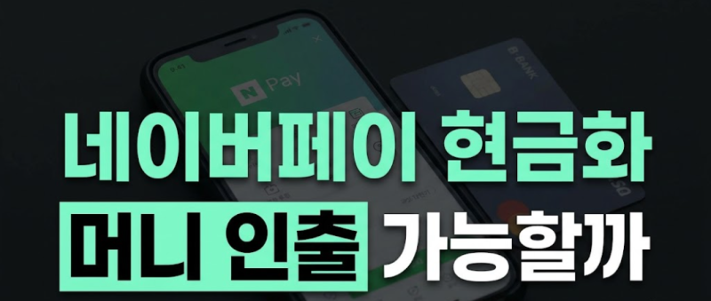 네이버페이 포인트 현금화 가능할까? 머니 인출 및 현금 전환 방법 완벽 정리
