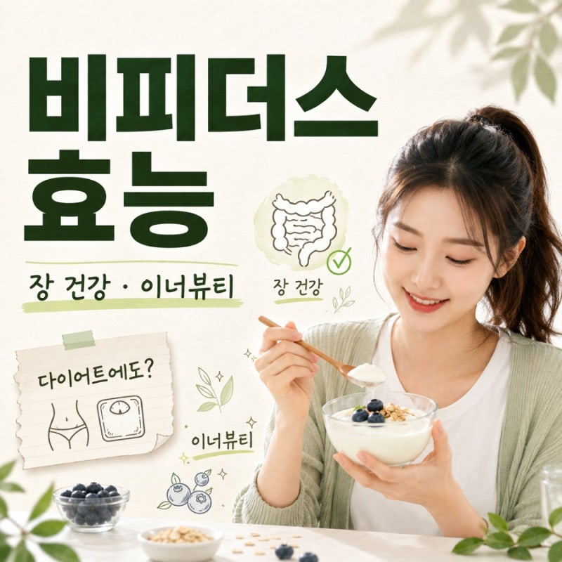 비피더스 효능 총정리｜장 건강부터 다이어트·이너뷰티까지