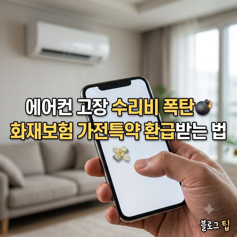 에어컨 고장 수리비 폭탄 화재보험 가전제품 특약으로 환급받는 법