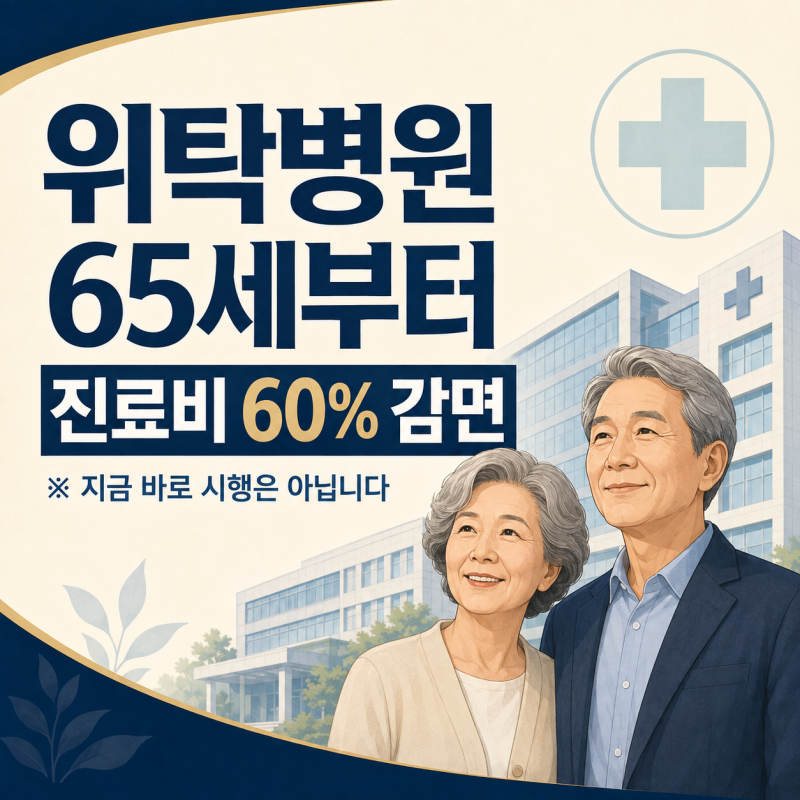 국가유공자 유족 위탁병원 65세로 확대, 진료비 60% 감면은 언제부터?