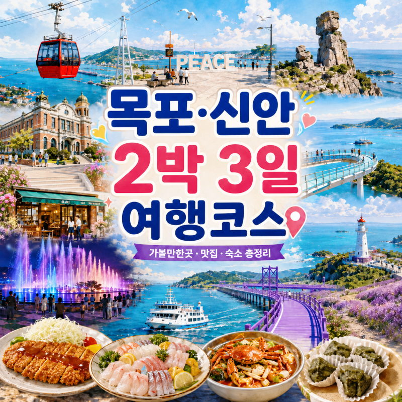 목포 2박3일 여행코스 l 맛집 가볼만한곳 퍼플섬까지 직접다녀온 일정 총정리