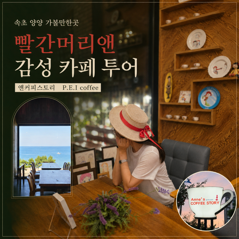 속초 양양 가볼만한곳 빨간머리앤 감성 카페 투어 앤커피스토리 P.E.I coffee