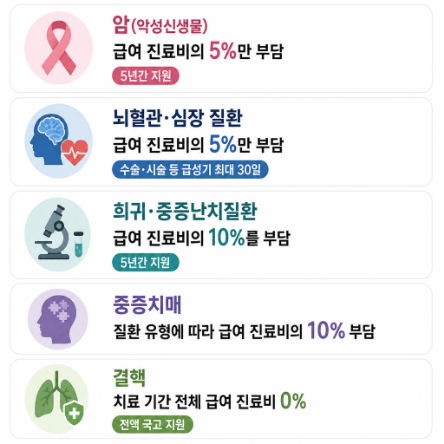중증질환 산정특례 본인부담금 5% 혜택과 신청 방법 총정리
