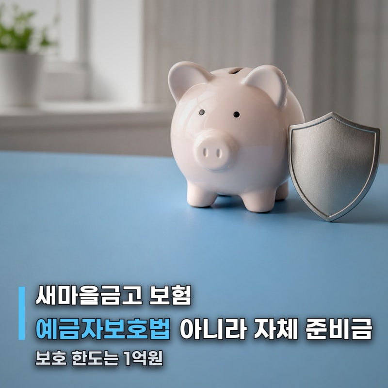새마을금고 보험, 예금자보호법 적용 안 됩니다