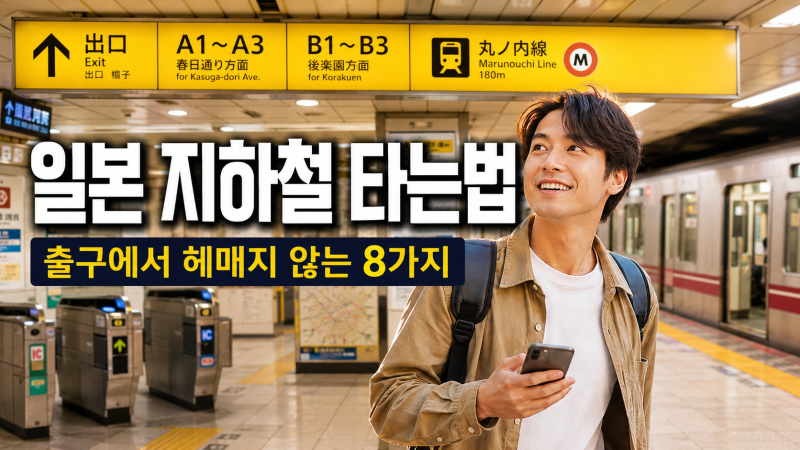 일본 지하철 타는 법｜복잡한 환승·개찰구·출구에서 헤매지 않는 8가지