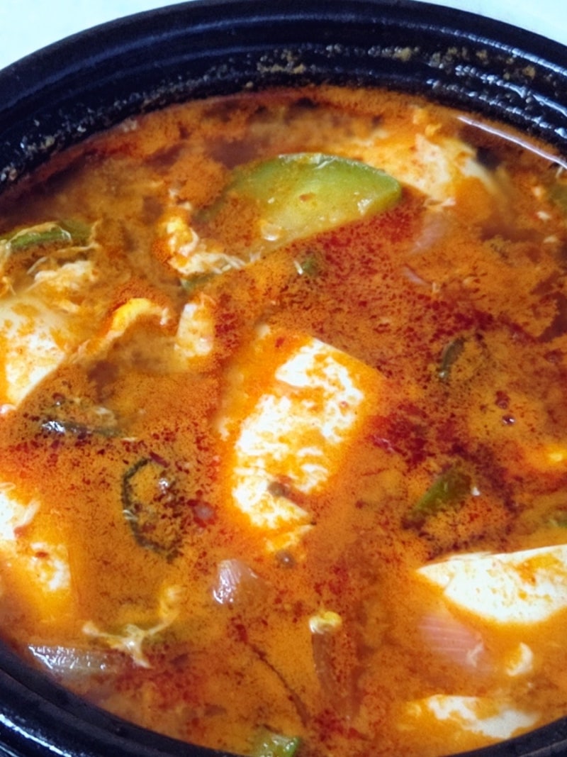 엄마 요리 : 순두부찌개(다담 바지락 순두부찌개 양념)
