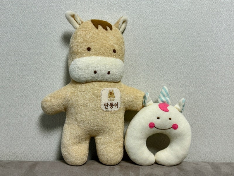 태교 인형 DIY 말띠 인형과 유니콘 딸랑이 삑삑이