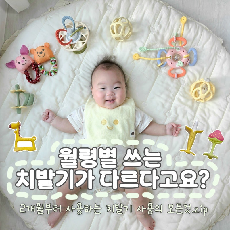 월령별 아기 치발기 사용의 모든것(추천템/세척 방법/가격대)