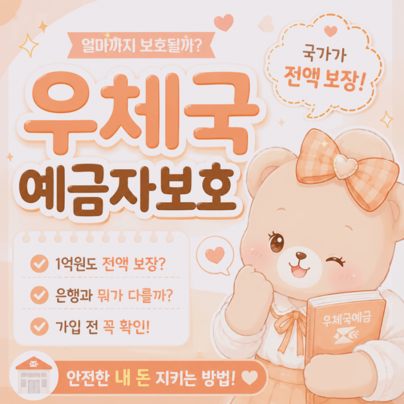 우체국예금자보호, 얼마까지 될까? 국가가 전액 지급을 책임지는 이유