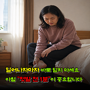 아침 첫발이 아프다면... 족저근막염 증상 줄이는 건 일어나기 전 "이 동작", 자가 치료 첫 순....