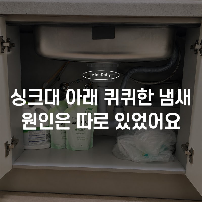 싱크대 하부장 냄새 원인부터 오래 관리하는 법