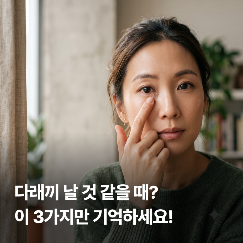 다래끼 나려고 할때 꼭 지켜야 할 초기 대처법 3가지