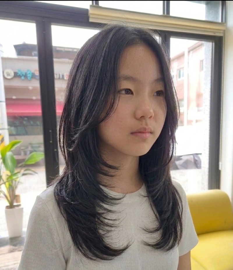 문경미용실 김병욱헤어 초·중학생 입소문 폭발! 10대 여성 인기 하이레이어드컷 후기