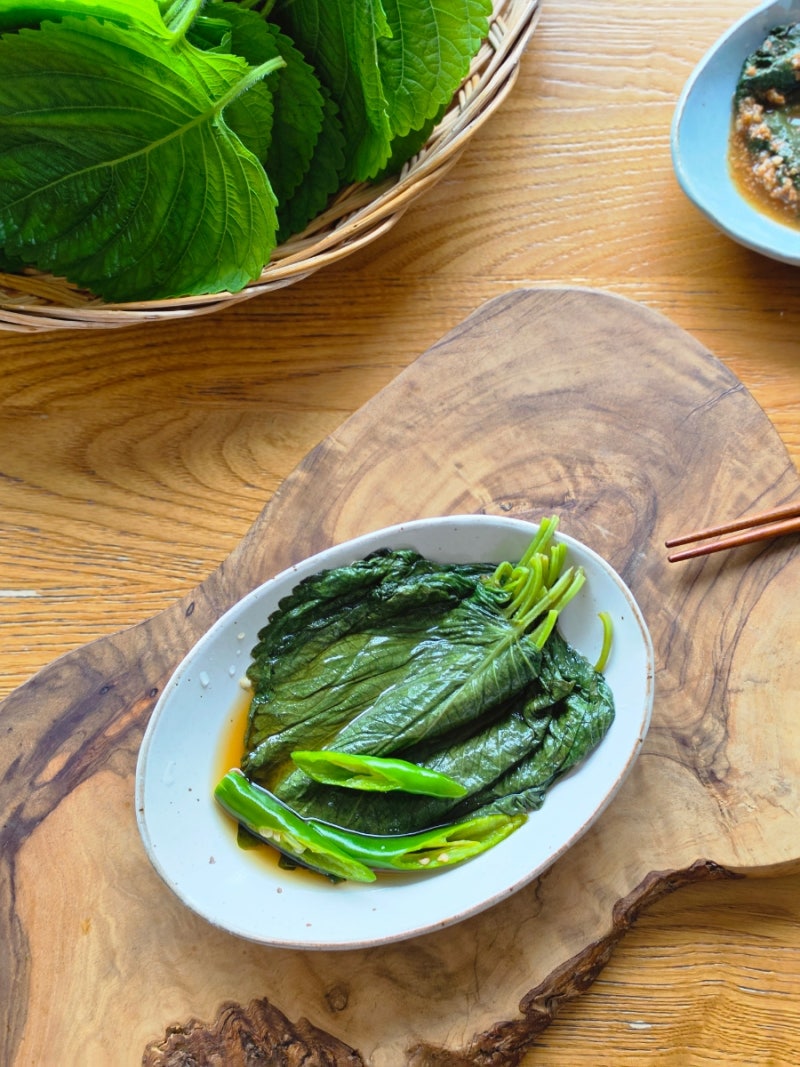 깻잎장아찌 레시피 여름 밑반찬 간장 깻잎절임