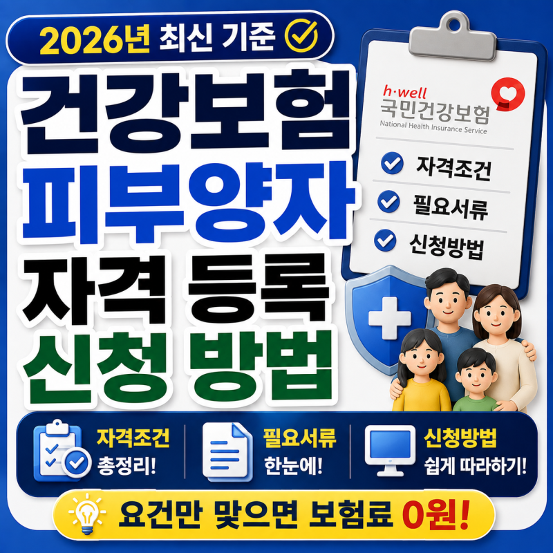 건강보험 피부양자 자격 등록 신청 방법, 자격조건·필요서류 총정리