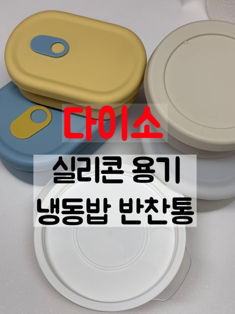 다이소 추천템 실리콘용기 냉동밥 반찬통 종류와 가격 실사용 후기 강추