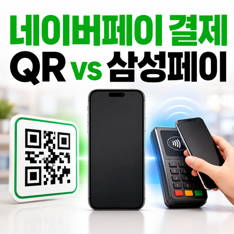 네이버페이 QR결제와 삼성페이, 매장에서는 뭐가 더 쉬울까