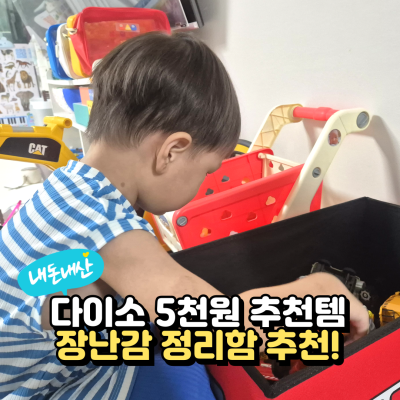 다이소 장난감정리함, 아이가 스스로 정리하게 된 5천원 추천템