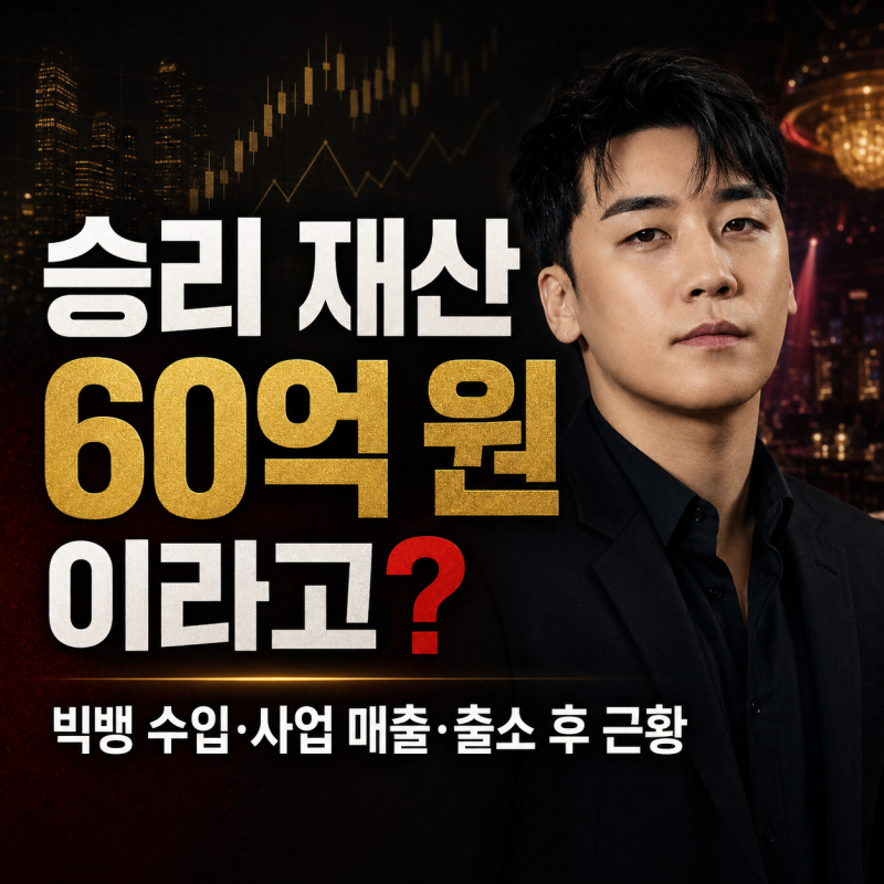 승리 재산 얼마일까? 빅뱅 수입과 사업 매출, 출소 후 재산까지 계산해보니