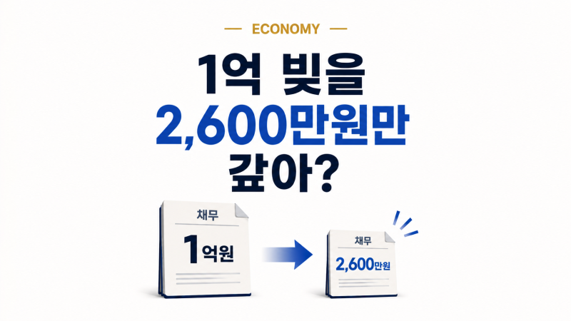 새출발기금 조건, 평균 원금 74% 감면…누가 얼마나 탕감받을까?