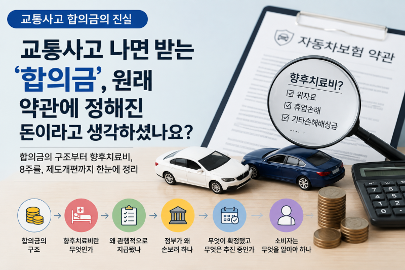 9월 10일에 개정되는 향후치료비..경상환자 합의금에 관한 내용을 정리해봤습니다