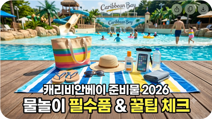 캐리비안베이 준비물 2026 최신 체크리스트와 현장 팁