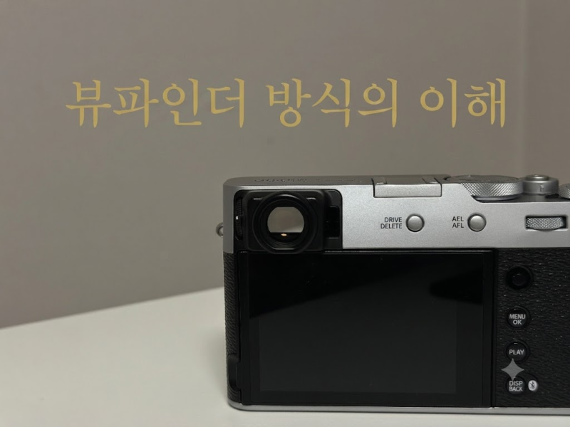 후지 X100VI 뷰파인더 사용법 | EVF OVF ERF 전환 및 차이점 (3편)