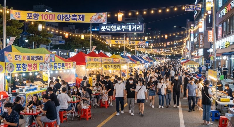 포항 10미 야장축제 일정부터 먹거리 부스까지 한눈에 보기