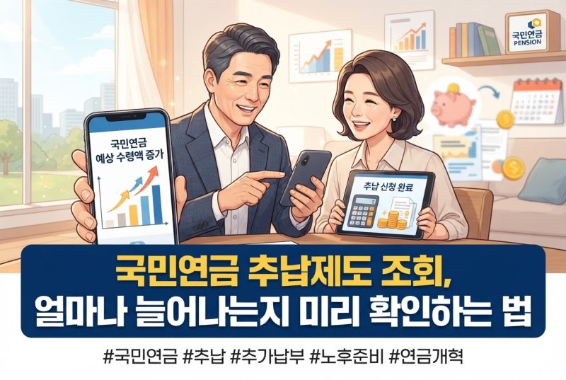 국민연금 추납 조회부터 신청 방법(온라인·모바일)까지 완벽 가이드