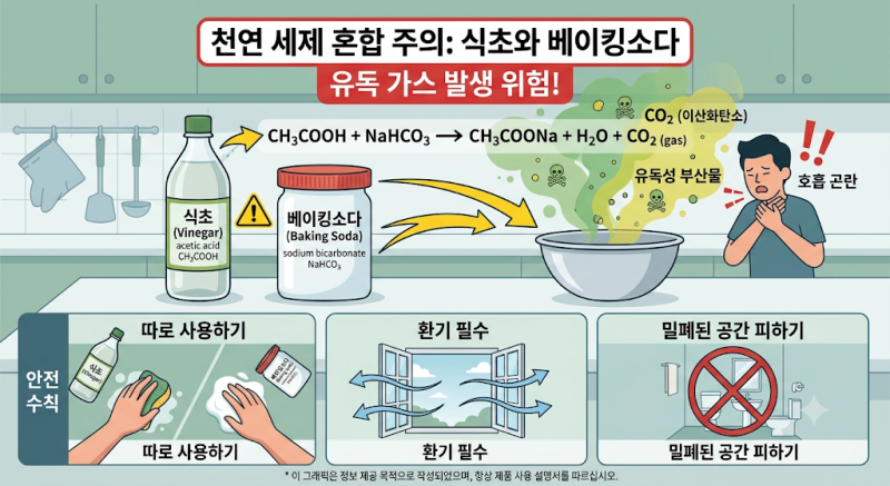 "천연 세제도 독이 될 수 있다?" 잘못된 세제 혼합 사례