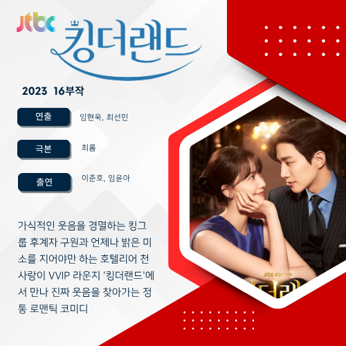 《킹더랜드》(King the Land) - "웃음을 경멸하는 재벌 2세와 미소 퀸 호텔리어의 만남!" 이준호×....