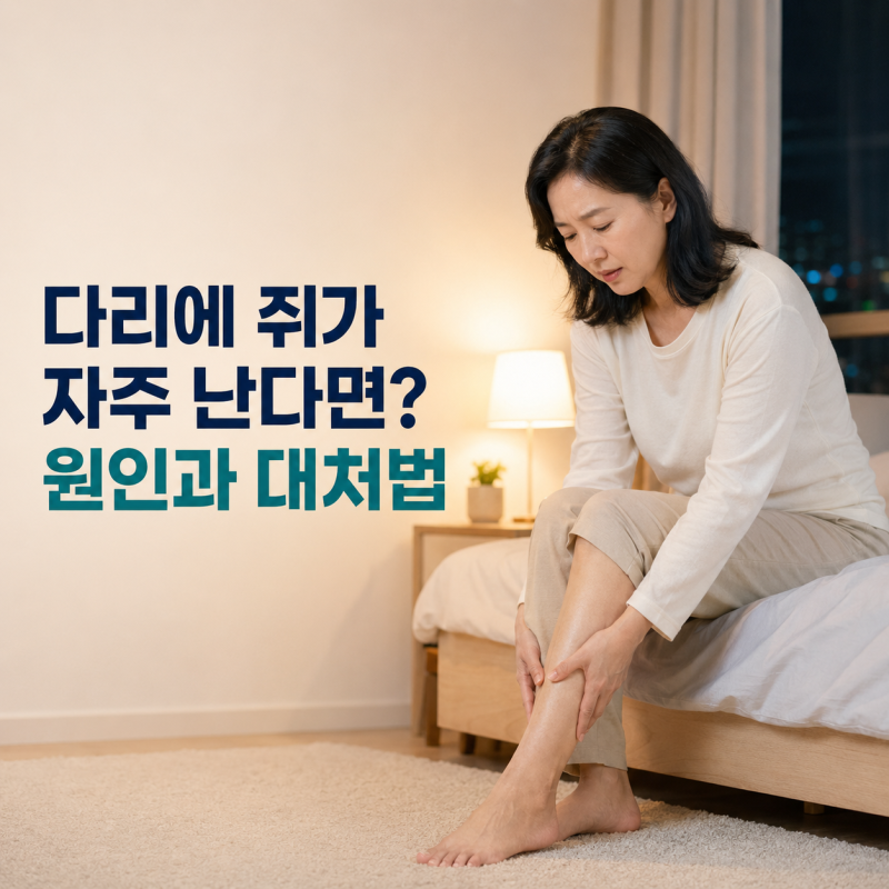 다리에 쥐가 자주 나는 이유는? 근육 경련 원인과 대처법